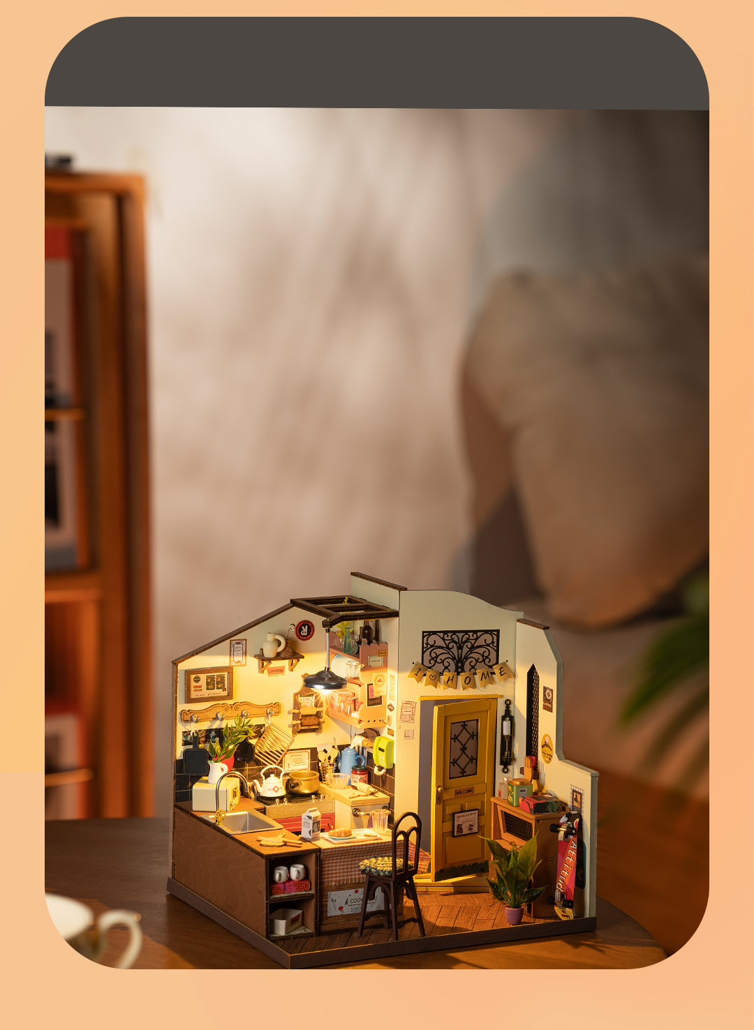 Rolife DIY Miniature House - Cozy Kitchen DG159 - Mô hình nhà gỗ tí hon DIY - Rolife DG159