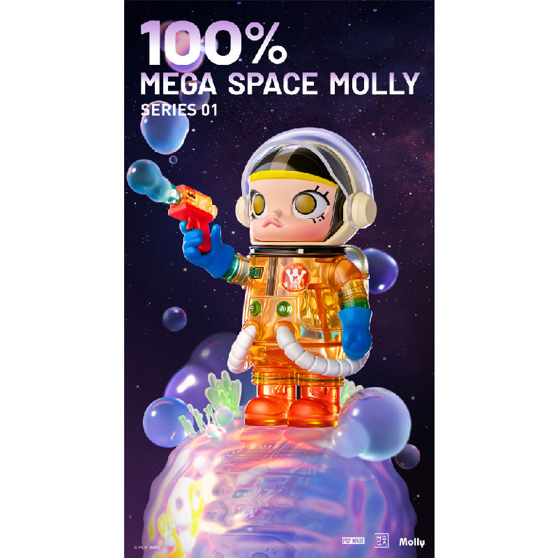 Mega Collection 100% Space Molly Series 1 - Mô hình Blind Box Art Toy - POP MART