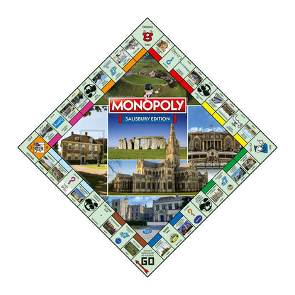 Salisbury Monopoly Board Game - Cờ Tỷ Phú Phiên Bản Thành Phố Salisbury - Winning Moves