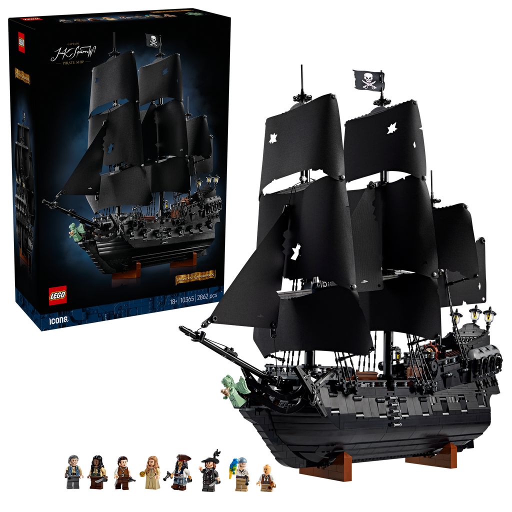 LEGO® ICONS™ Captain Jack Sparrow’s Pirate Ship - Mô hình Tàu Cướp Biển Ngọc Trai Đen - LEGO 10365