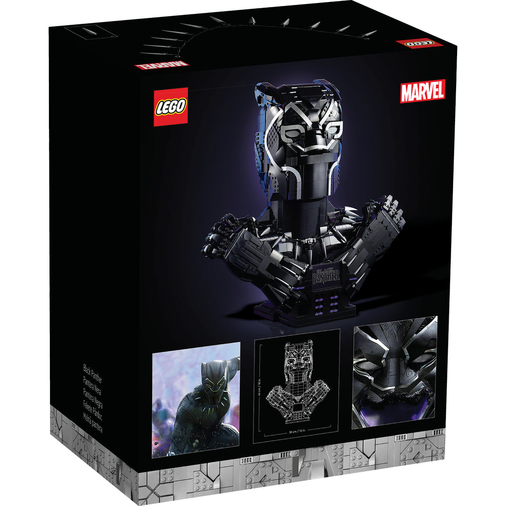 LEGO® Marvel Black Panther Bust - Mô Hình Lắp Ráp Vua T’Challa - LEGO 76215