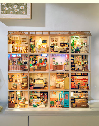 Rolife Warm Dining Room DW015B - Nhà mô hình mini lắp ráp - Super Creator Series