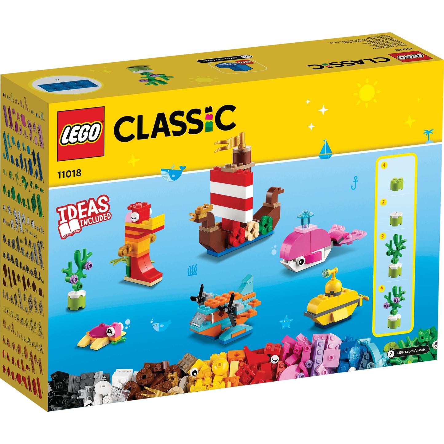 LEGO® Classic Creative Ocean Fun - Bộ đồ chơi lắp ráp Sáng tạo Đại dương - LEGO 11018