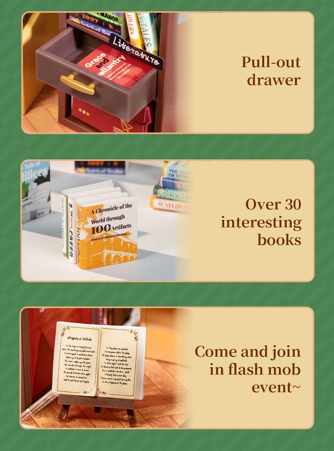 Rolife Mini Super Creator Shop Series - Bộ mô hình lắp ráp nhà búp bê tí hon DIY - Rolife