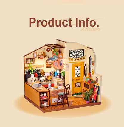 Rolife DIY Miniature House - Cozy Kitchen DG159 - Mô hình nhà gỗ tí hon DIY - Rolife DG159