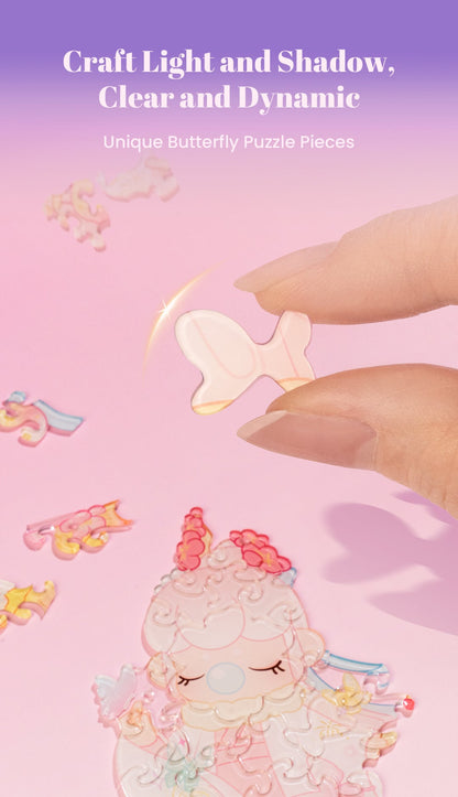 Rolife Rose Sniffing 3D Puzzle Night Light (PTY002) - Đèn ngủ mô hình lắp ráp 3D Acrylic - Rolife