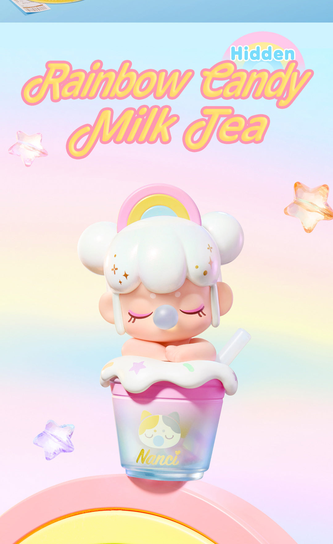Rolife BabyNanci Surprise Figure Dolls - Milk Tea Series NDXX - Mô hình Blind Box trà sữa (Phát sáng) - Rolife
