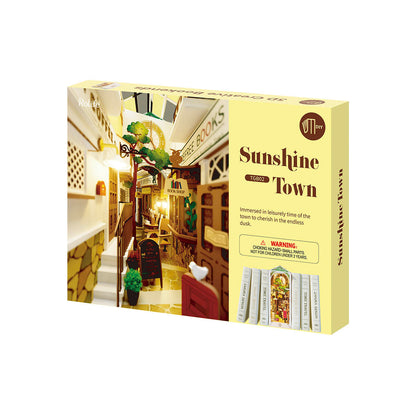 Mô Hình Lắp Ráp Gỗ Book Nook Rolife Sunshine Town TGB02 Rolife - ảnh 3 - Book Nook