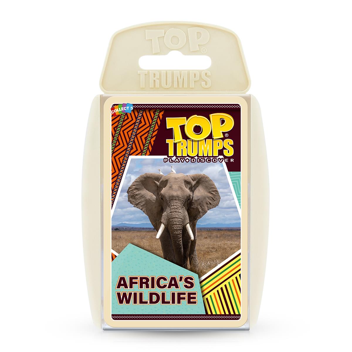 African Wildlife Top Trumps Card Game - Trò chơi thẻ bài khám phá động vật Châu Phi - Top Trumps - Hình ảnh sản phẩm