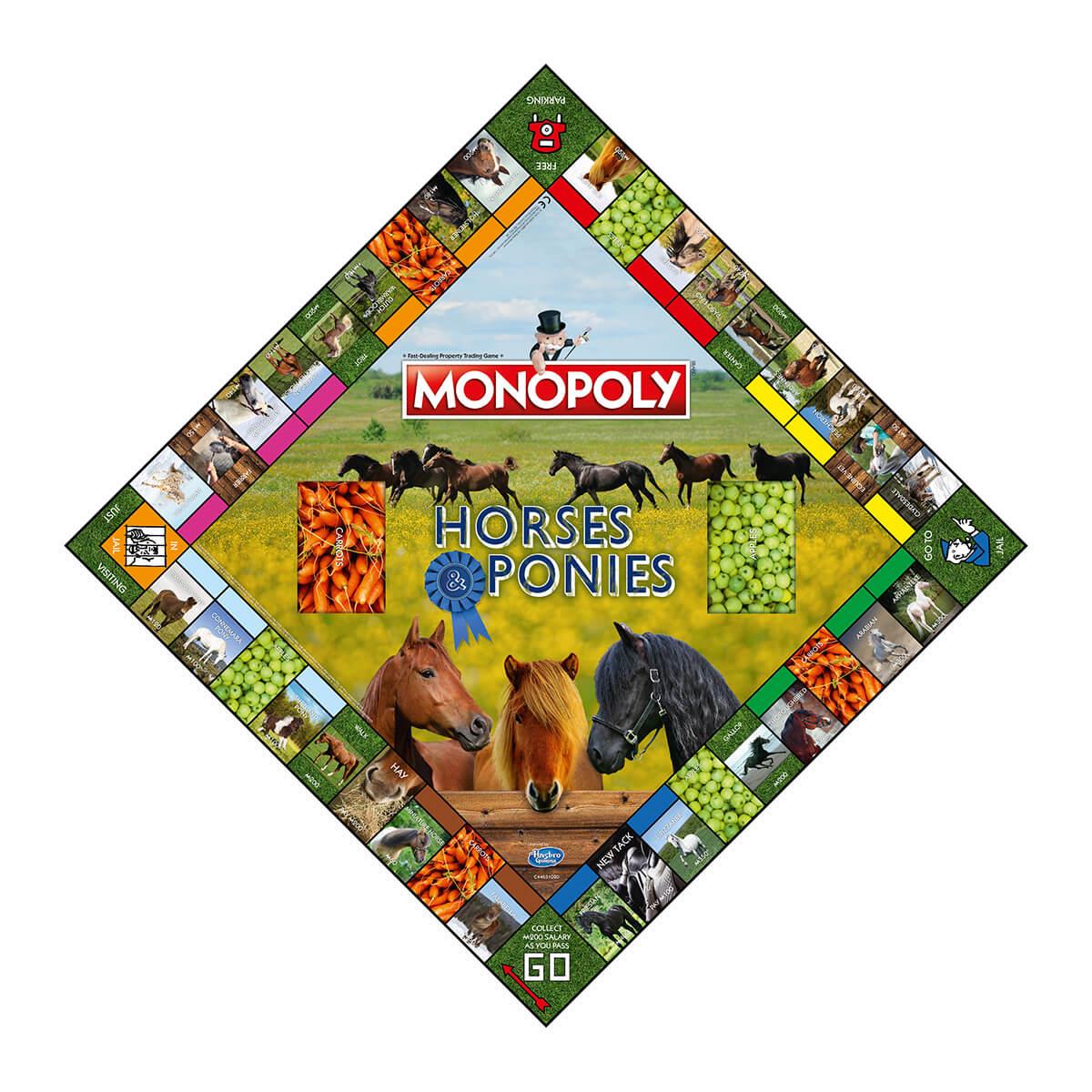Horses & Ponies Monopoly Board Game - Board Game Gia Đình - Winning Moves - Góc nhìn khác 3