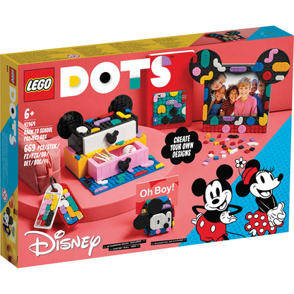 LEGO® DOTS™ Disney™ Mickey Mouse & Minnie Mouse Back-to-School Project Box - Bộ Dụng Cụ Học Tập Sáng Tạo LEGO 41964 - Hình ảnh sản phẩm