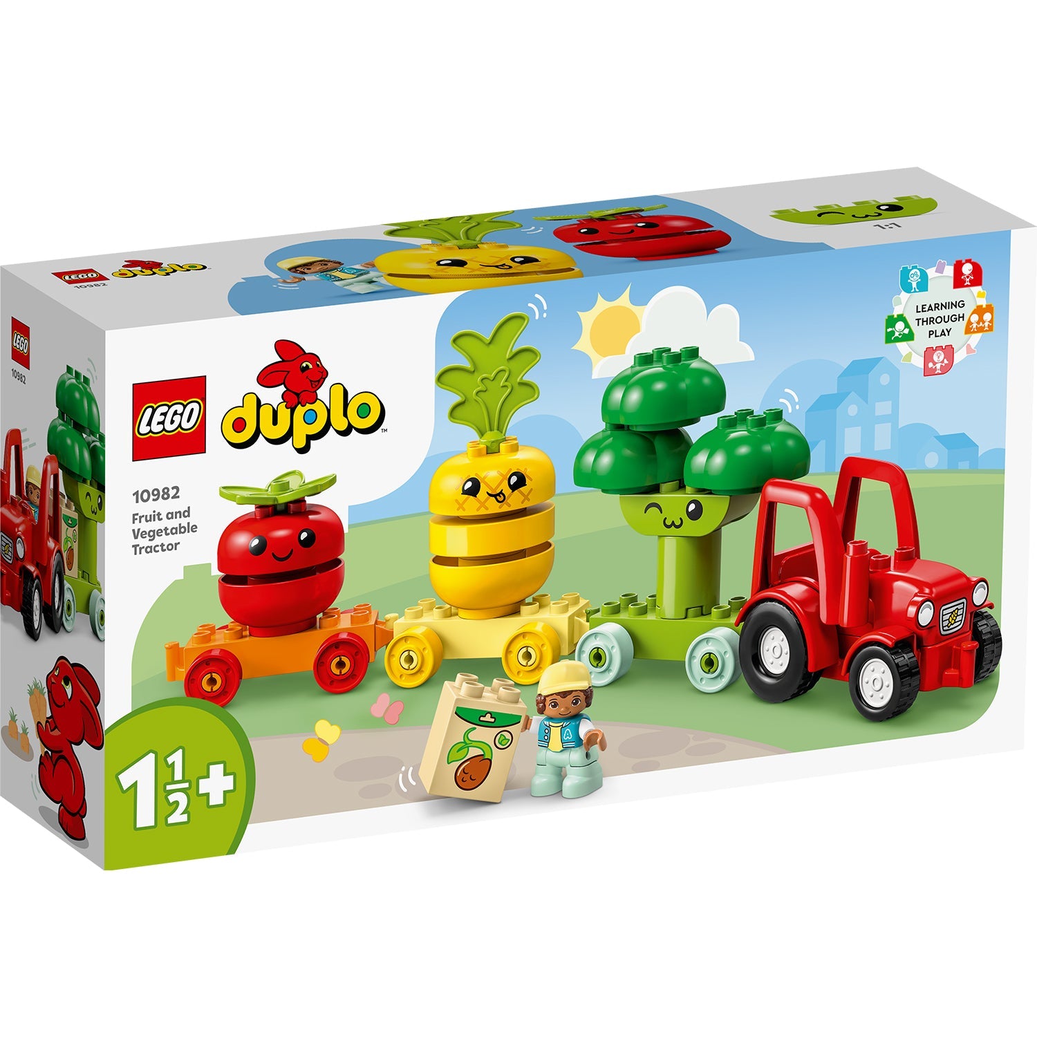 LEGO® DUPLO™ Fruit and Vegetable Tractor - Đồ Chơi Máy Kéo Trái Cây Và Rau Củ - LEGO 10982 - Hình ảnh sản phẩm