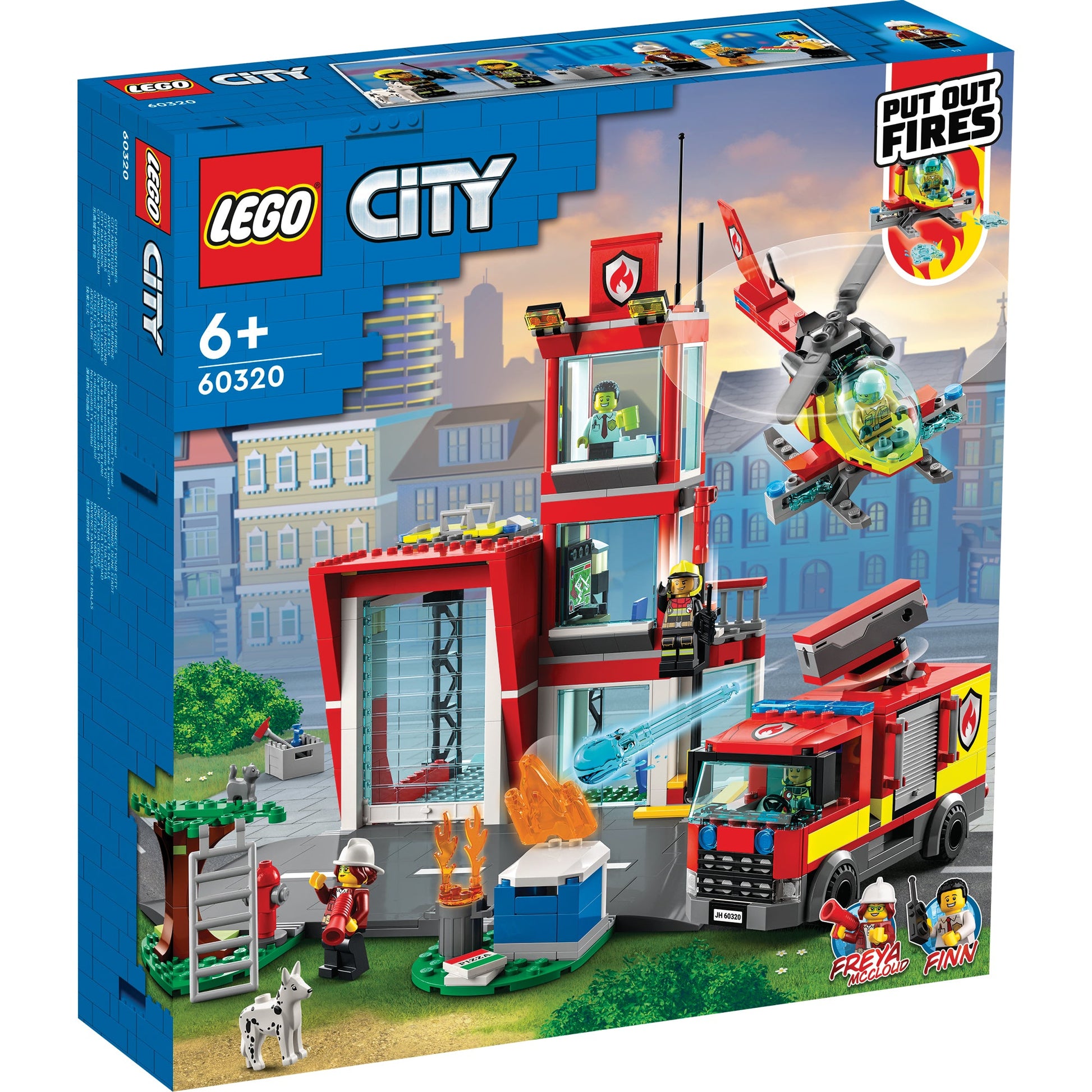 LEGO® City Fire Station - Đồ Chơi Lắp Ráp Trạm Cứu Hỏa 3 Tầng - LEGO 60320 - Hình ảnh sản phẩm