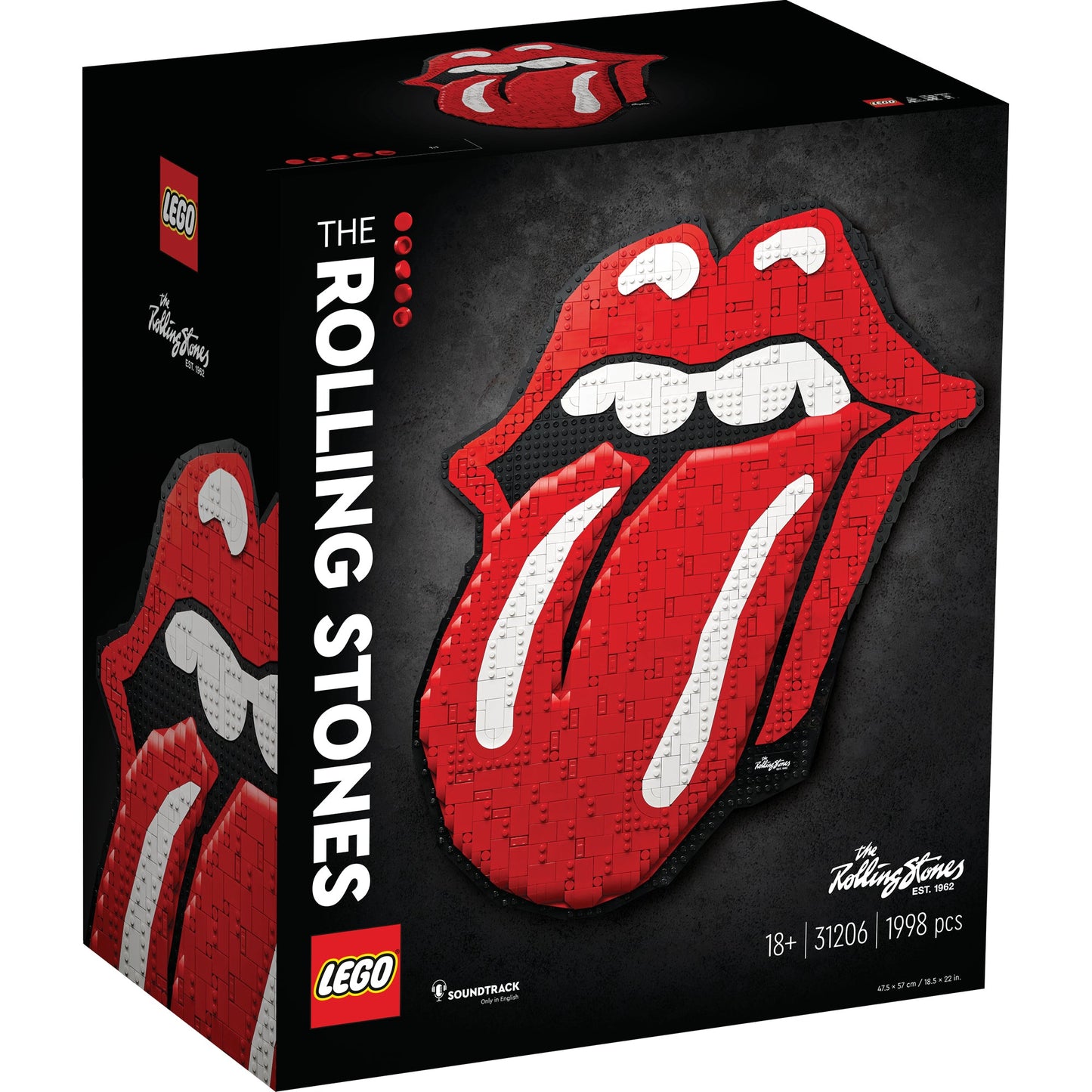 LEGO® Art The Rolling Stones - Tranh Lắp Ráp Nghệ Thuật 3D - LEGO 31206 - Hình ảnh sản phẩm