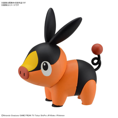 PLAMO QUICK 14 Tepig - Mô hình lắp ráp Pokemon - Bandai Model Kit