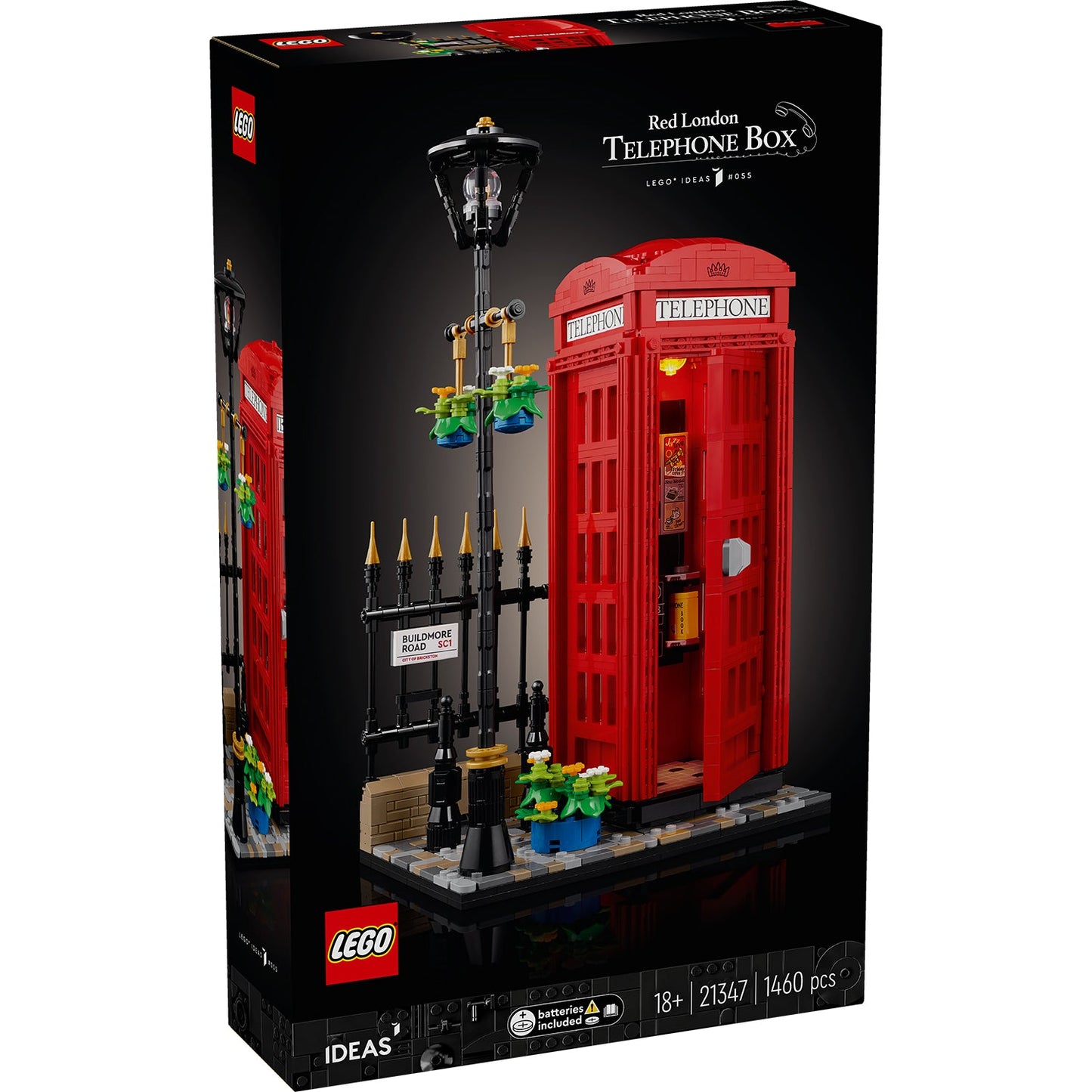 LEGO® Ideas Red London Telephone Box - Mô hình Bốt Điện Thoại London (21347) - LEGO - Hình ảnh sản phẩm