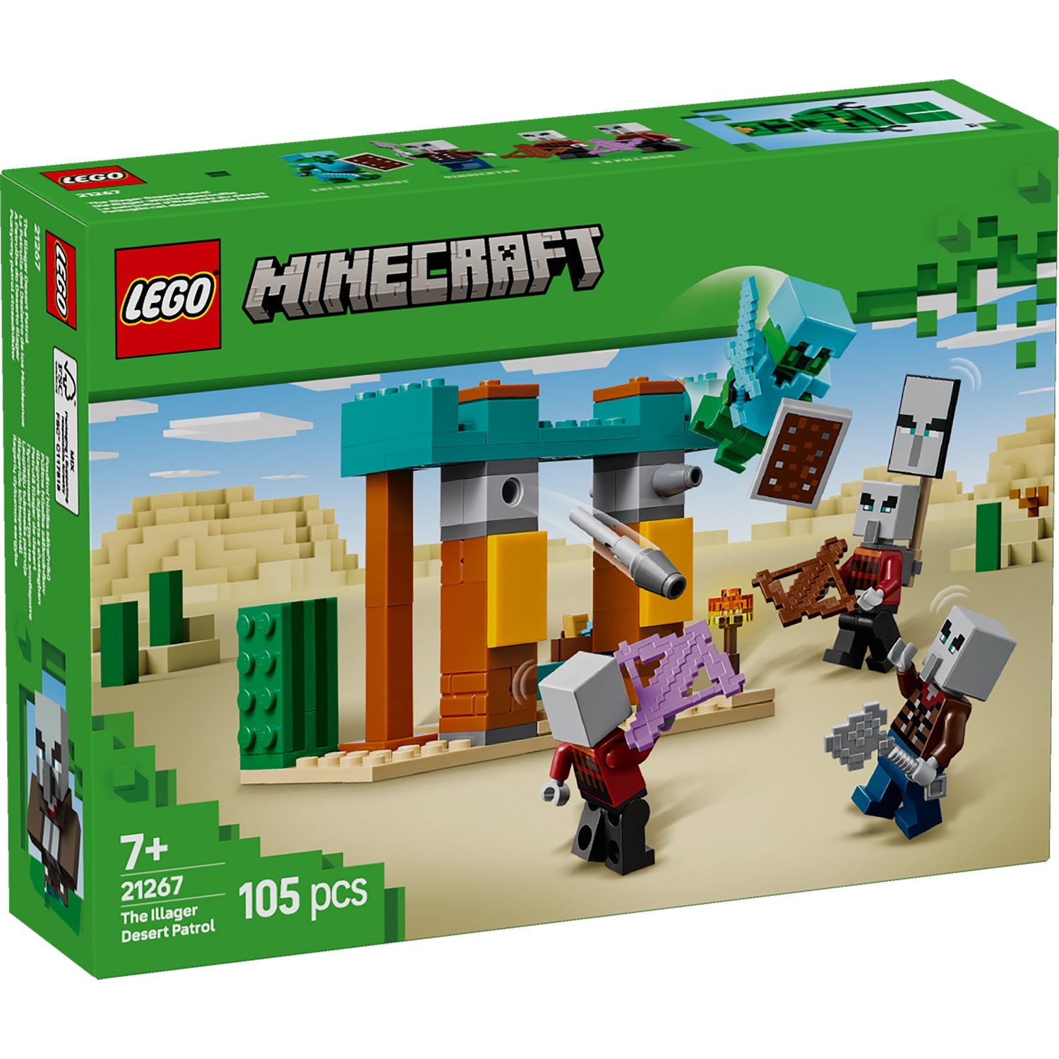 LEGO® Minecraft® The Illager Desert Patrol - Đồ Chơi Lắp Ráp Sa Mạc Minecraft - LEGO 21267 - Hình ảnh sản phẩm