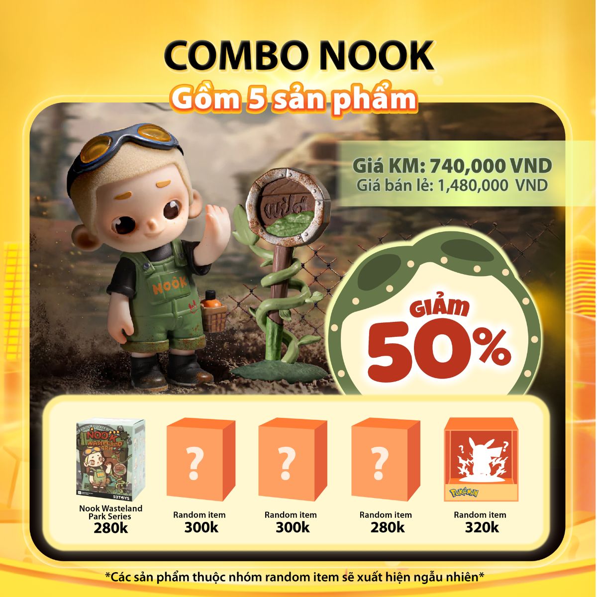 Nook 10 Combo Toys - Combo Mô hình Art Toys Blind Box - 52TOYS CBNK10-LKB1