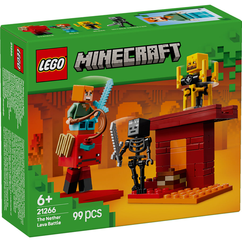 LEGO® Minecraft® The Nether Lava Battle - Đồ Chơi Lắp Ráp Cuộc Chiến Dung Nham LEGO 21266 - Hình ảnh sản phẩm