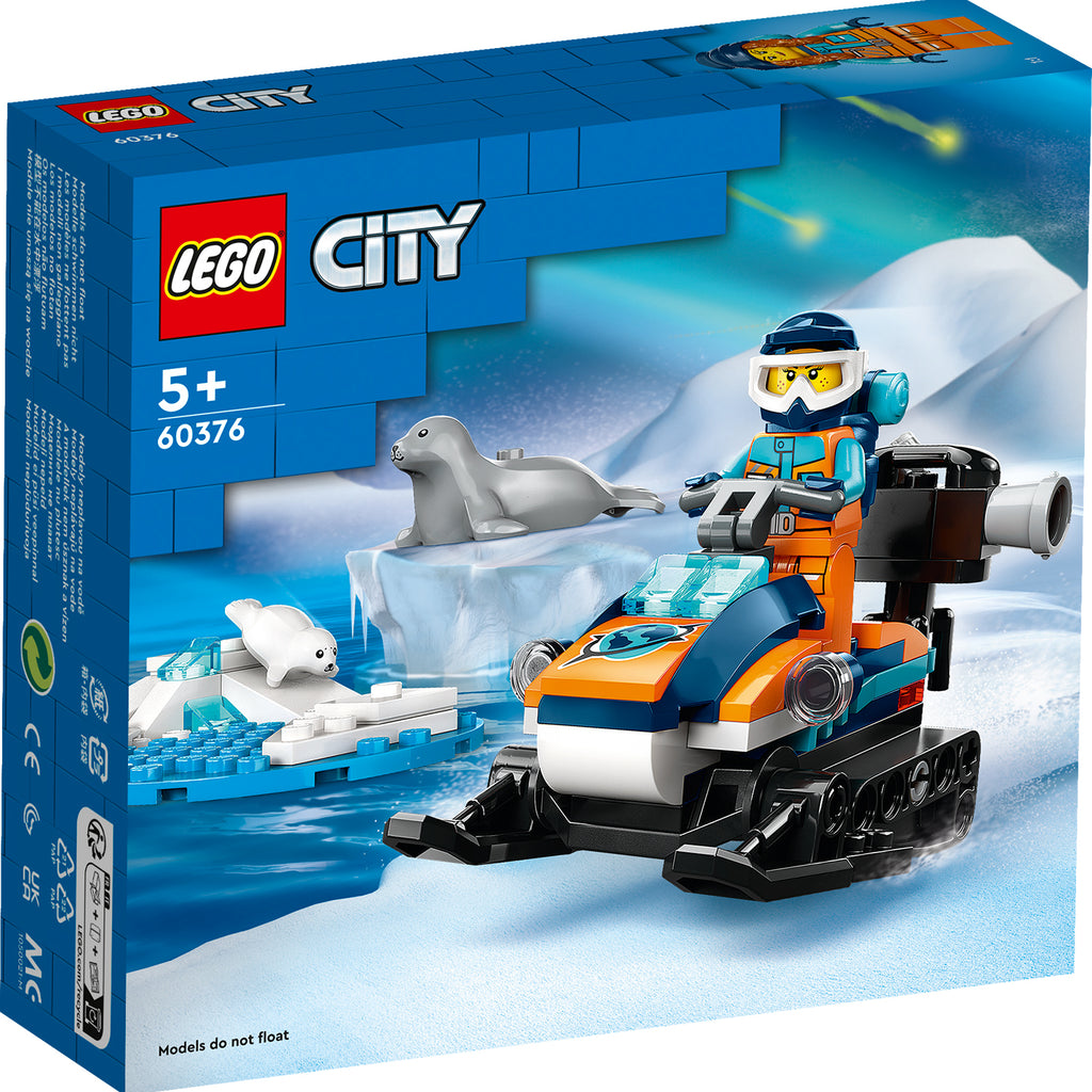 LEGO® City Arctic Explorer Snowmobile - Đồ chơi lắp ráp Xe trượt tuyết thám hiểm Bắc Cực 60376 - Hình ảnh sản phẩm