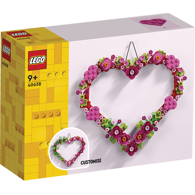 LEGO® Heart Ornament - Mô Hình Trang Trí Hình Trái Tim - LEGO 40638 - Hình ảnh sản phẩm