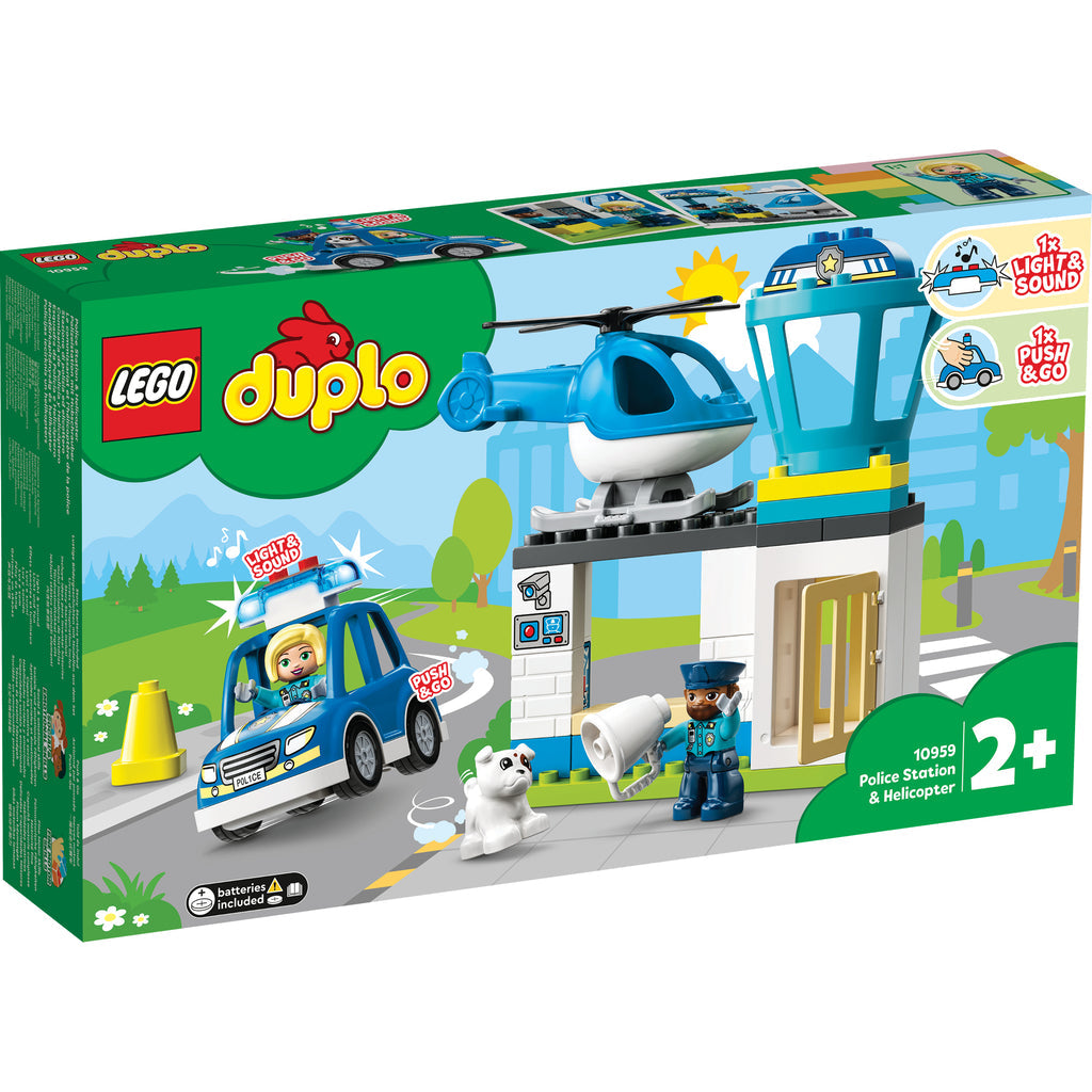 LEGO® DUPLO™ Rescue Police Station & Helicopter - Bộ Đồ Chơi Trạm Cảnh Sát & Trực Thăng Cứu Hộ - LEGO 10959 - Hình ảnh sản phẩm