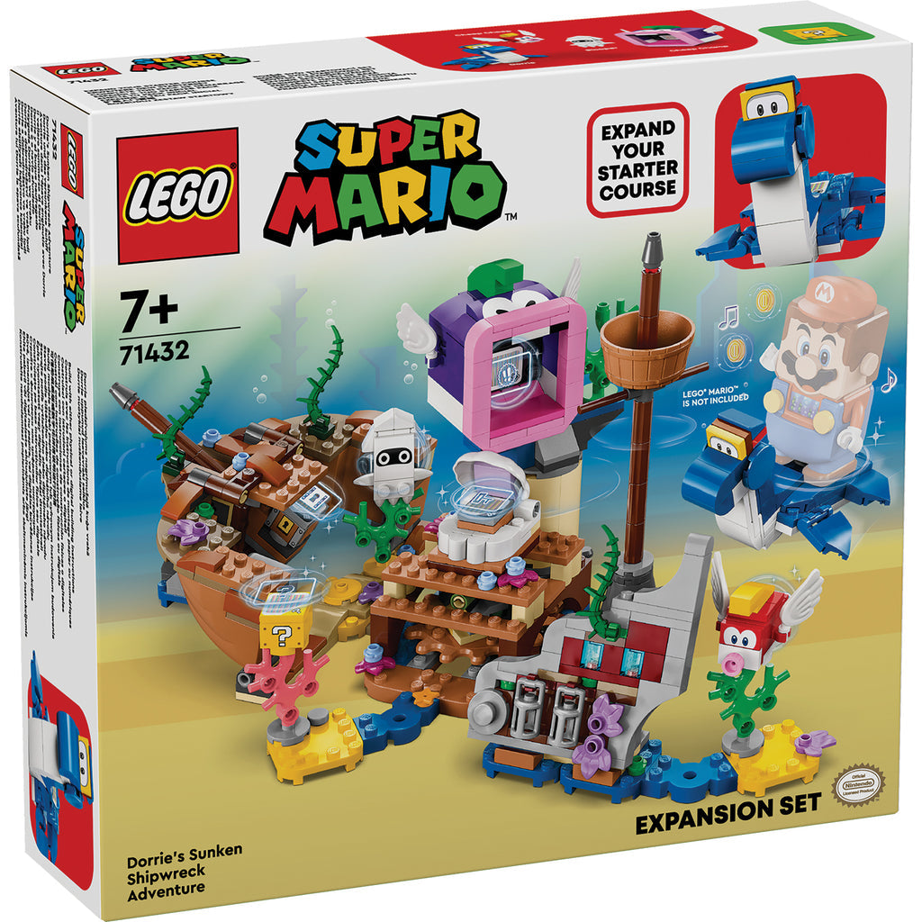 LEGO® Super Mario™ Dorrie's Sunken Shipwreck Adventure Expansion Set - Bộ Mở Rộng Cuộc Phiêu Lưu Xác Tàu Đắm Của Dorrie - LEGO 71432 - Hình ảnh sản phẩm