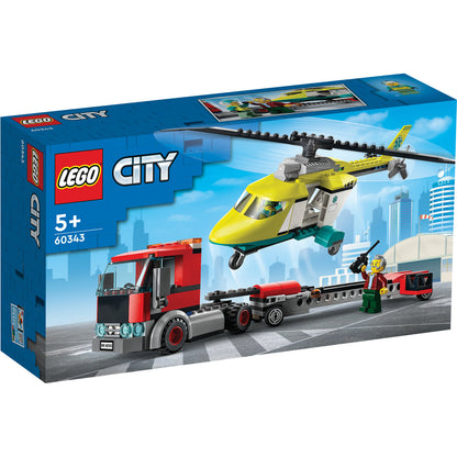 LEGO® City Rescue Helicopter Transport - Xe Tải Vận Chuyển Trực Thăng Cứu Hộ - LEGO 60343 - Hình ảnh sản phẩm