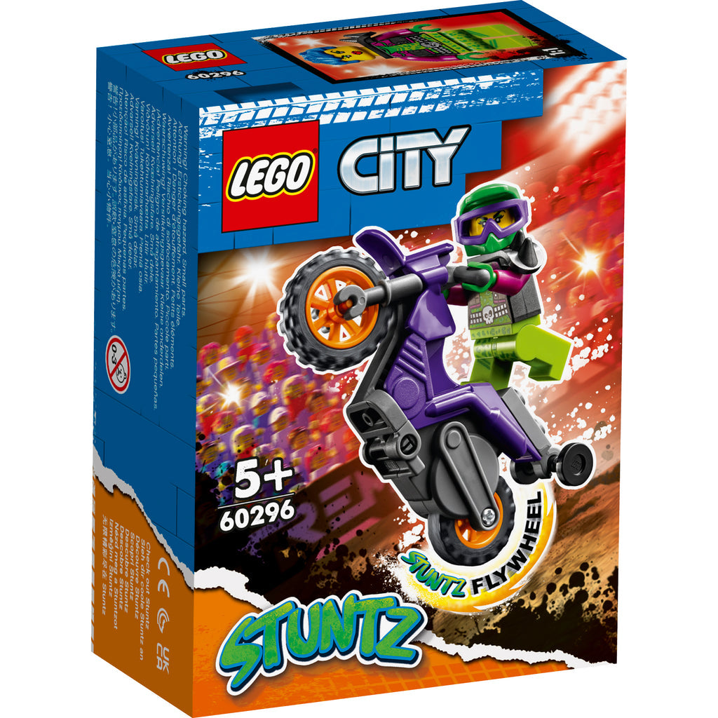 LEGO® City Wheelie Stunt Bike - Đồ chơi lắp ráp mô tô mạo hiểm bốc đầu - LEGO 60296 - Hình ảnh sản phẩm