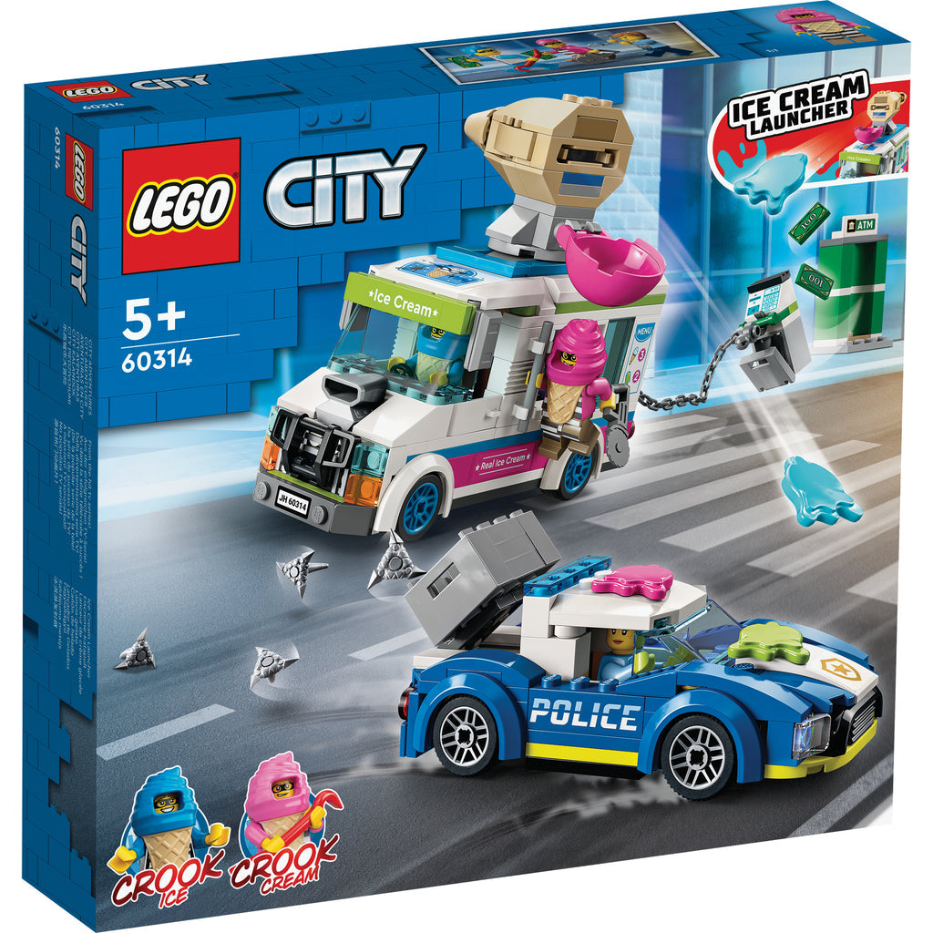 LEGO® City Cream Truck Police Chase - Đồ Chơi Lắp Ráp Cảnh Sát Truy Đuổi Xe Kem LEGO 60314 - Hình ảnh sản phẩm