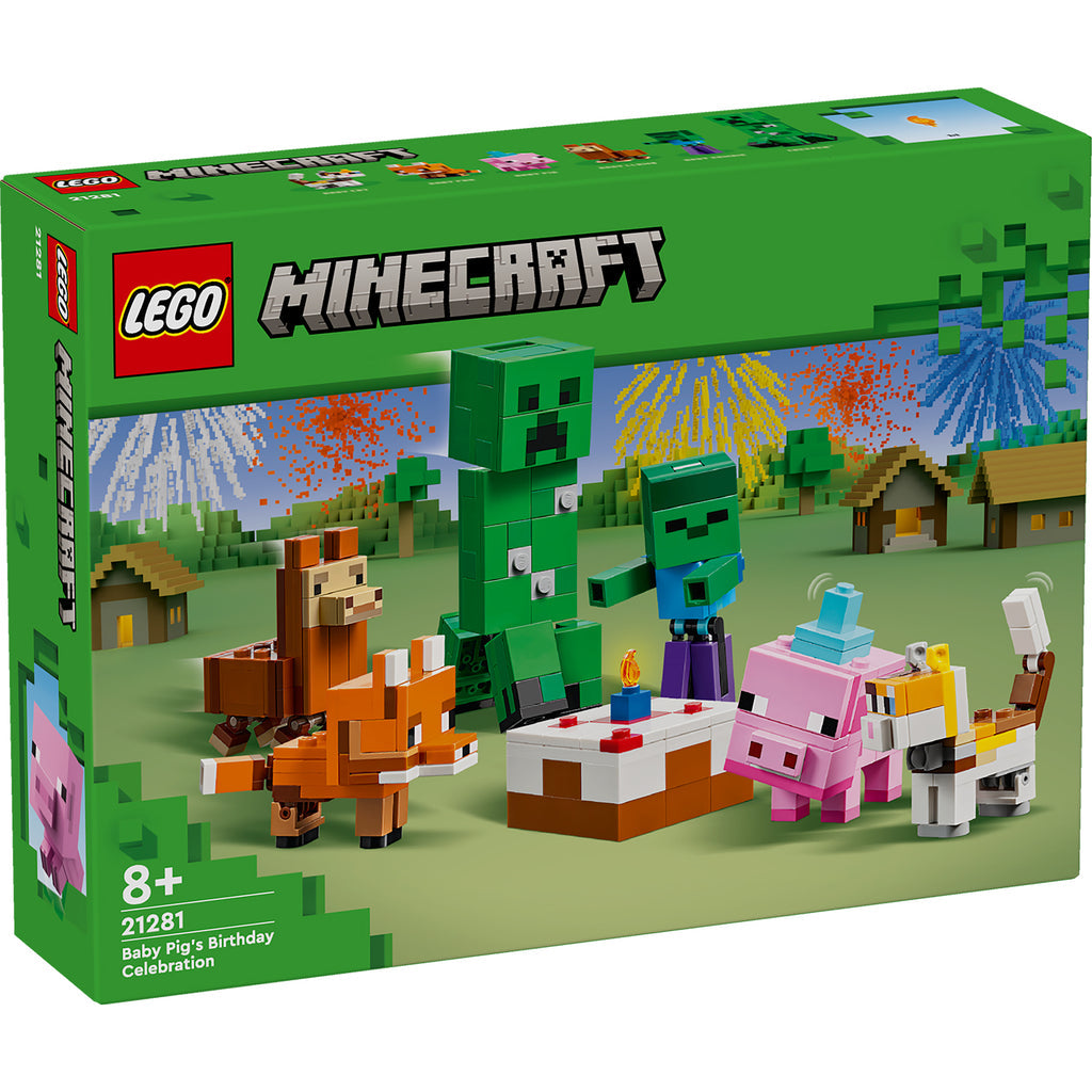 LEGO® Minecraft Baby Pig’s Birthday Celebration - Đồ chơi lắp ráp chủ đề Minecraft - LEGO 21281 - Hình ảnh sản phẩm
