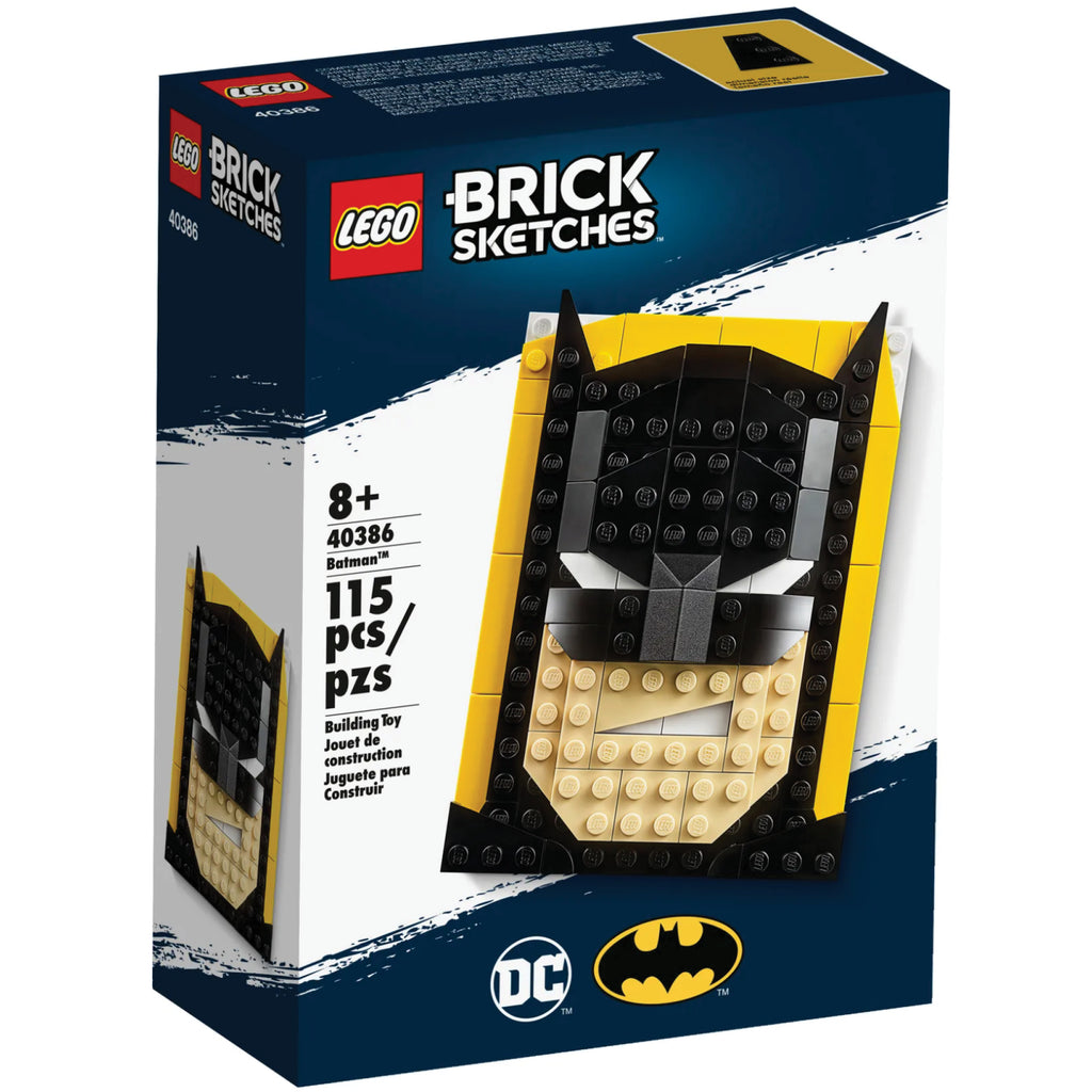 LEGO® Brick Sketches™ DC™ Batman™ - Bộ Lắp Ráp Chân Dung 3D Nghệ Thuật 40386 - LEGO - Hình ảnh sản phẩm