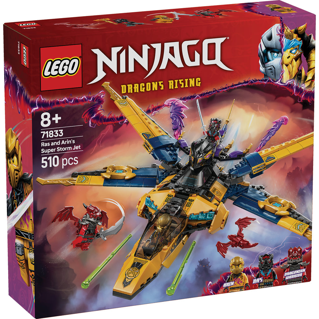 LEGO® NINJAGO® Ras and Arin’s Super Storm Jet - Bộ Lắp Ráp Siêu Phi Cơ Bão Tố 71833 - Hình ảnh sản phẩm