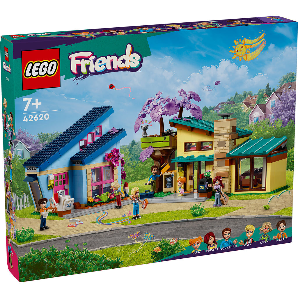 LEGO® Friends™ Olly and Paisley's Family Houses - Đồ Chơi Lắp Ráp Ngôi Nhà Của Olly Và Paisley LEGO 42620 - Hình ảnh sản phẩm