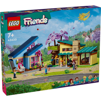LEGO® Friends™ Olly and Paisley's Family Houses - Đồ Chơi Lắp Ráp Ngôi Nhà Của Olly Và Paisley LEGO 42620 - Hình ảnh sản phẩm