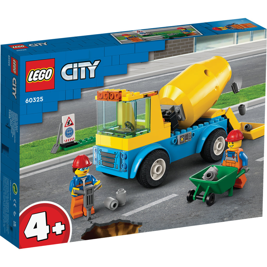LEGO® City Cement Mixer Truck - Xe Trộn Bê Tông Chính Hãng - LEGO 60325 - Hình ảnh sản phẩm