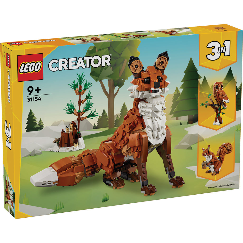 LEGO® Creator 3-in-1 Forest Animals: Red Fox - Đồ Chơi Lắp Ráp Động Vật Rừng Xanh 3-Trong-1 - LEGO 31154 - Hình ảnh sản phẩm