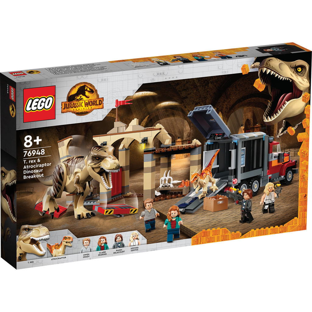 LEGO® Jurassic World T. rex & Atrociraptor Dinosaur Breakout - Đồ Chơi Lắp Ráp Khủng Long 76948 - LEGO - Hình ảnh sản phẩm