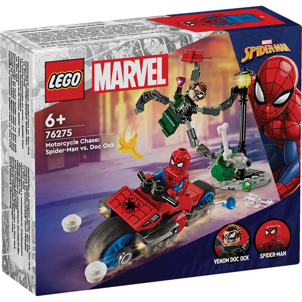 LEGO® Marvel Motorcycle Chase: Spider-Man vs. Doc Ock - Đồ Chơi Lắp Ráp Xe Mô Tô Siêu Anh Hùng LEGO 76275 - Hình ảnh sản phẩm