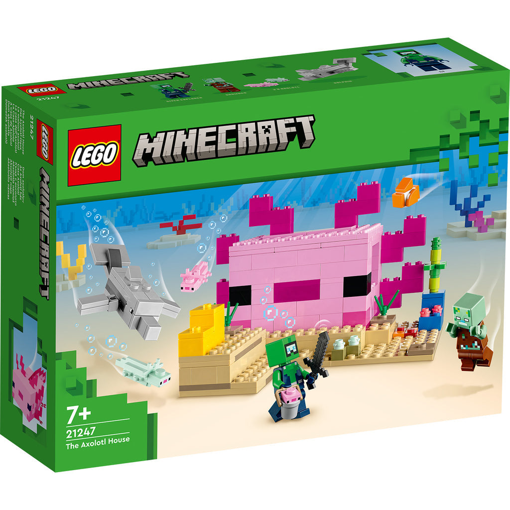 LEGO® Minecraft® The Axolotl House - Đồ Chơi Lắp Ráp Ngôi Nhà Axolotl 21247 - LEGO - Hình ảnh sản phẩm