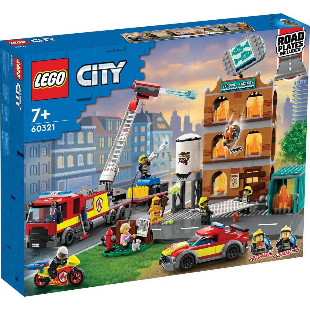 LEGO® City Fire Brigade - Bộ Đồ Chơi Lắp Ráp Lữ Đoàn Cứu Hỏa - LEGO 60321 - Hình ảnh sản phẩm
