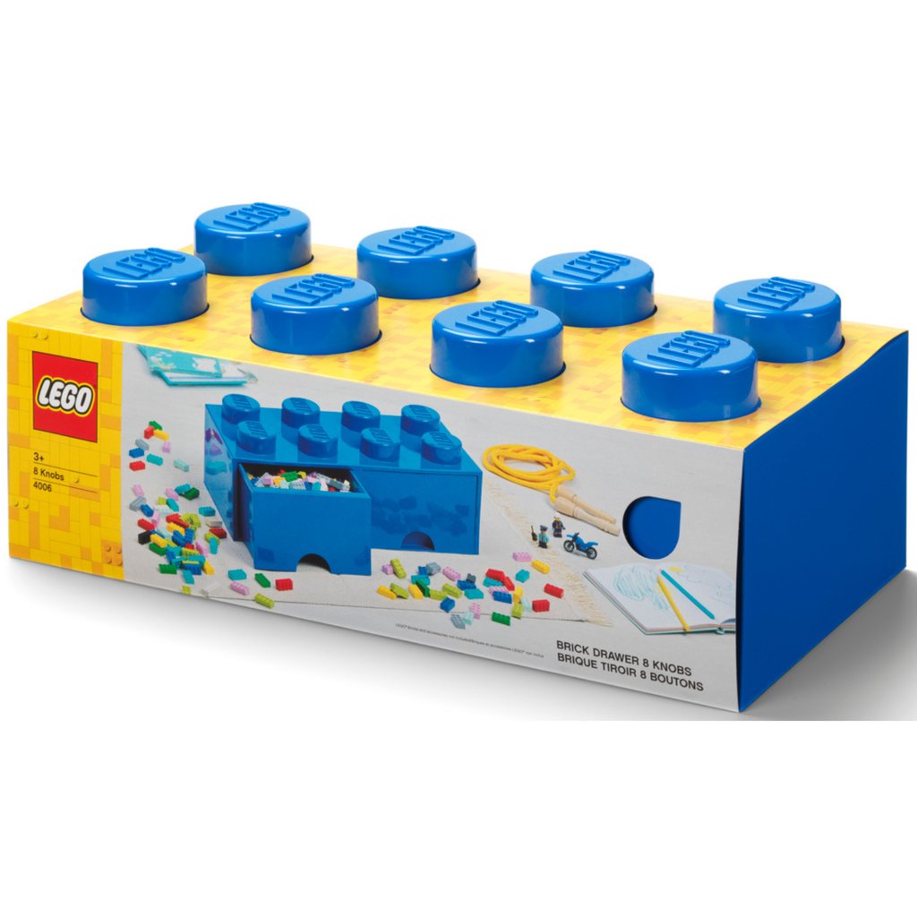 LEGO Brick Drawer 8 - Blue - Hộp Ngăn Kéo Lưu Trữ LEGO 8 Nút - Hình ảnh sản phẩm
