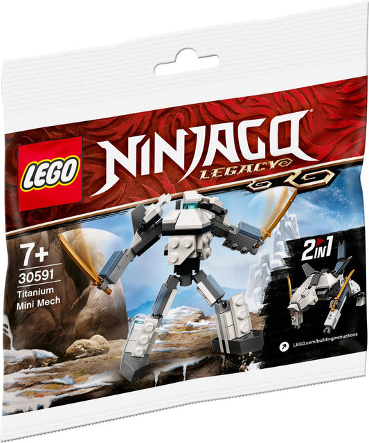 LEGO® NINJAGO® Titanium Mini Mech Robot Biến Hình 2 Trong 1 LEGO 30591 - Hình ảnh sản phẩm