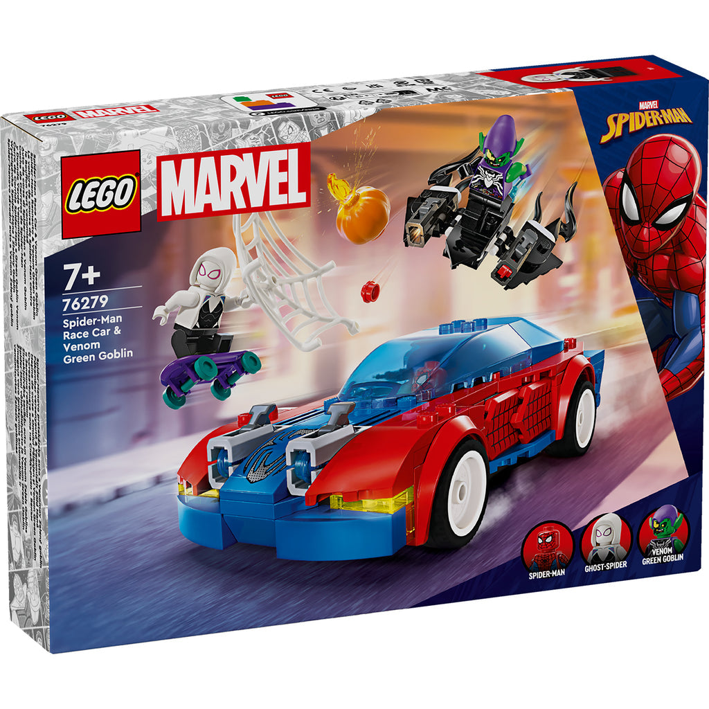 LEGO® Marvel Spider-Man Race Car & Venom Green Goblin - Xe Đua Người Nhện & Venom Green Goblin - LEGO 76279 - Hình ảnh sản phẩm