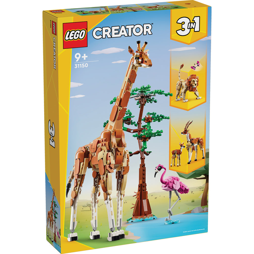 LEGO® Creator 3-in-1 Wild Safari Animals - Đồ Chơi Lắp Ráp Động Vật Hoang Dã Safari - LEGO 31150 - Hình ảnh sản phẩm