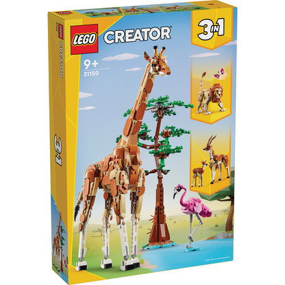 LEGO® Creator 3-in-1 Wild Safari Animals - Đồ Chơi Lắp Ráp Động Vật Hoang Dã Safari - LEGO 31150 - Hình ảnh sản phẩm