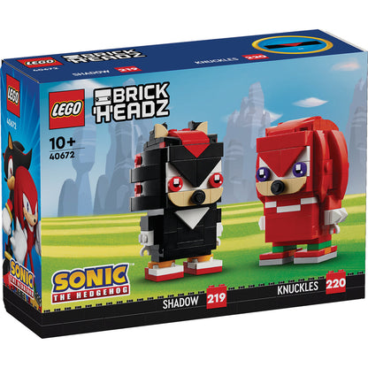 LEGO® BrickHeadz™ Sonic the Hedgehog™: Knuckles & Shadow - Bộ Đồ Chơi Lắp Ráp Nhân Vật LEGO 40672 - Hình ảnh sản phẩm