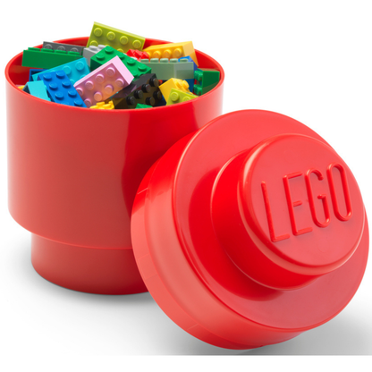LEGO Storage Brick 1 Round - Red - Hộp Đựng Đồ LEGO - LEGO - Hình ảnh sản phẩm
