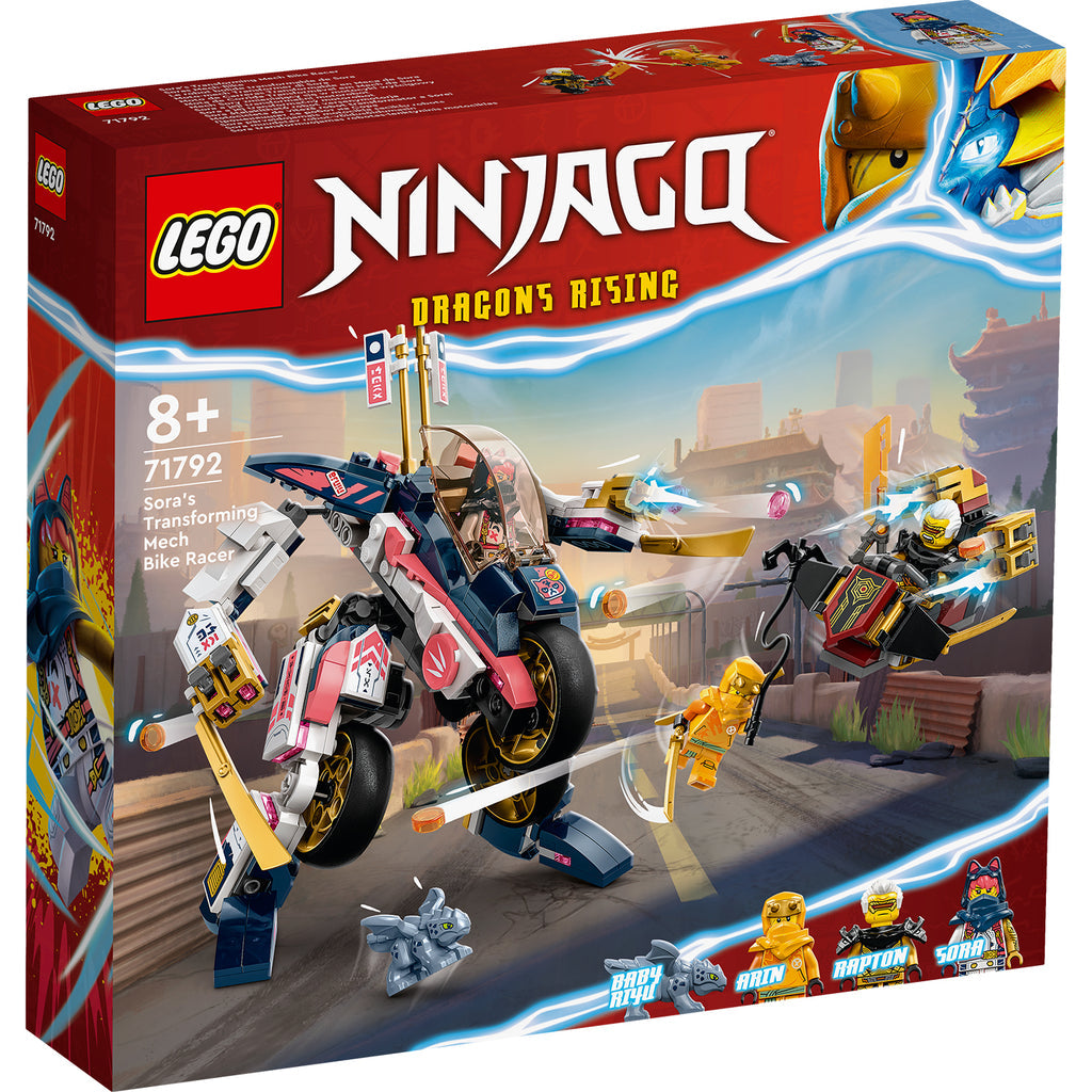 LEGO® NINJAGO® Sora’s Transforming Mech Bike Racer - Chiến Giáp Biến Hình Thành Xe Đua Ninja - LEGO 71792 - Hình ảnh sản phẩm