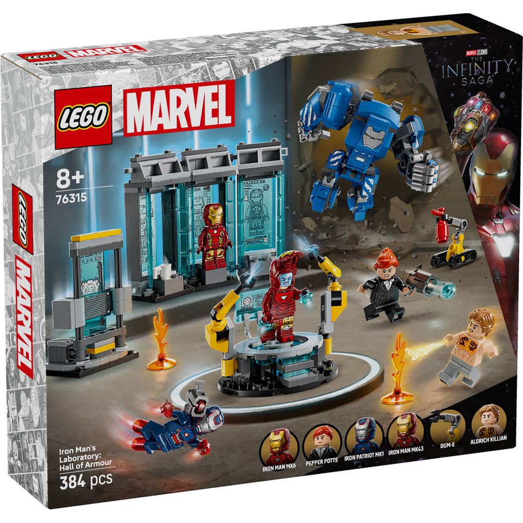 LEGO® Marvel Iron Mans Laboratory: Hall of Armor - Đồ Chơi Lắp Ráp Phòng Thí Nghiệm Iron Man - LEGO 76315 - Hình ảnh sản phẩm